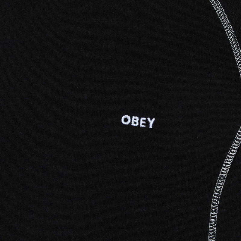 Obey Aaron Contrast Stitch Longsleeve T-Shirt Black