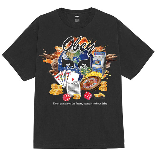 Obey Act Now T-Shirt Pigment Dusty Black