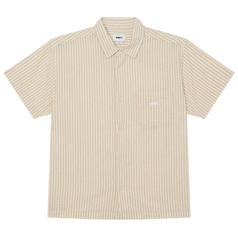 Obey Alan Woven Shirt Unbleached