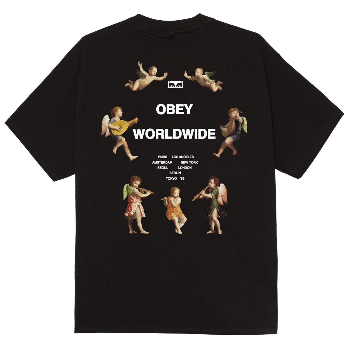 Obey Angels Above T-Shirt Black