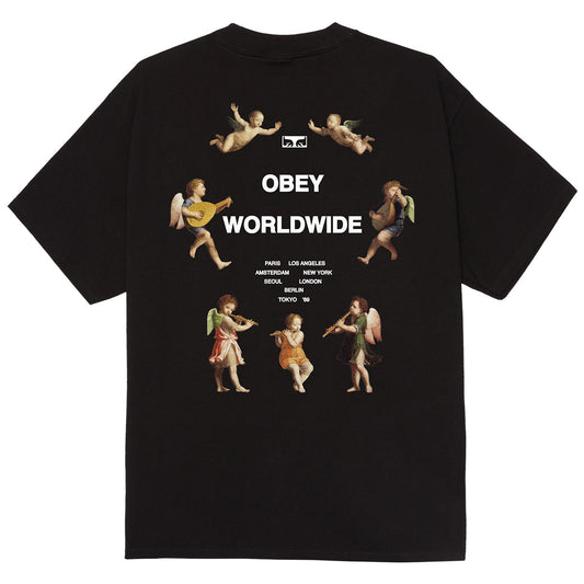 Obey Angels Above T-Shirt Black