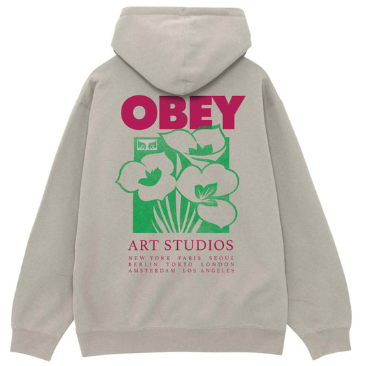Obey Art Studio Flowers Hooded Sweater Moonstruck