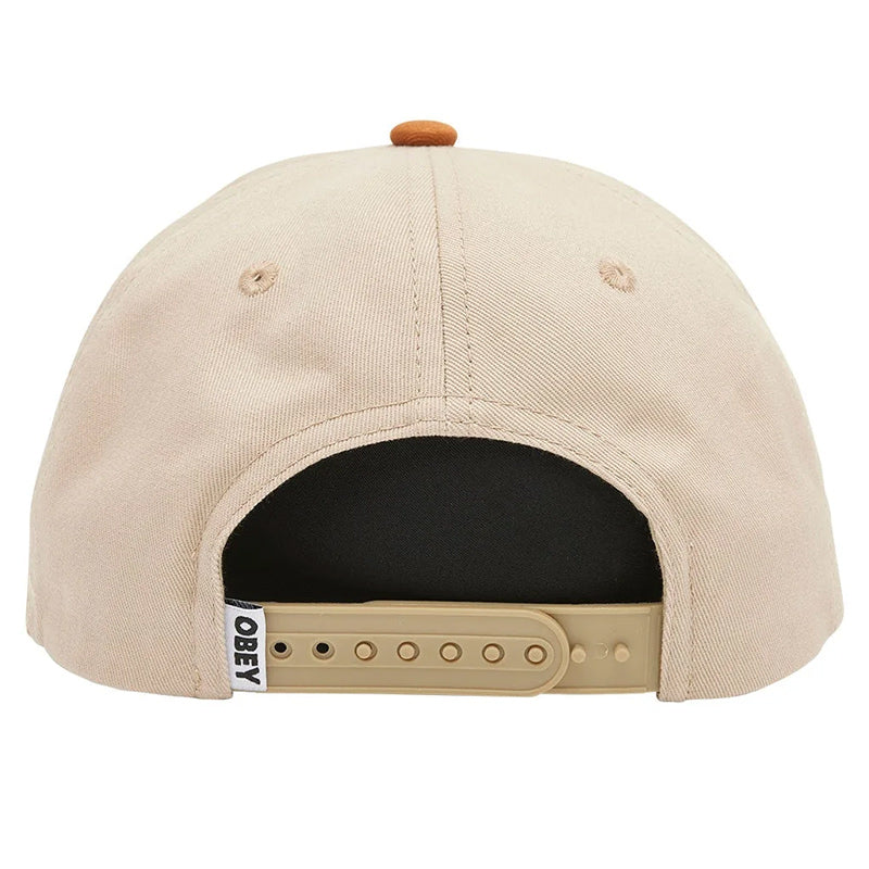 Obey Benny 6 Panel Cap Light Khaki