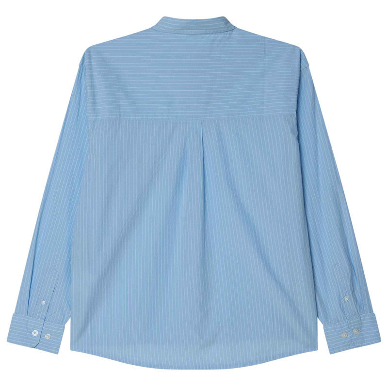 Obey Bigwig Blueprint Woven Longsleeve Shirt Cerulean