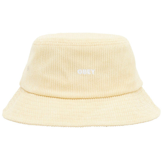 Obey Bold Cord Bucket Hat Off White