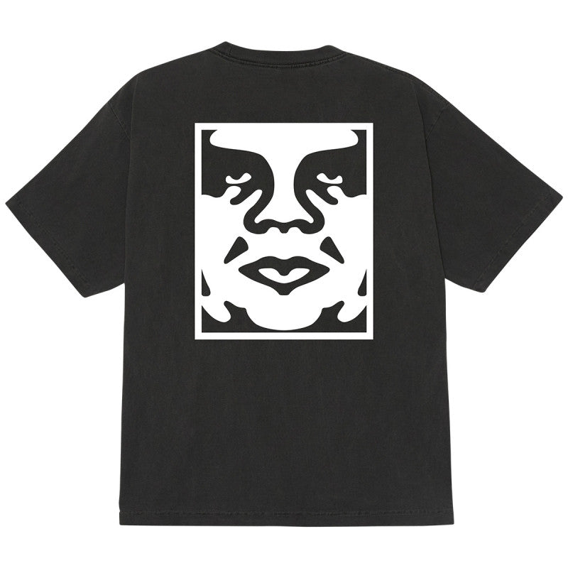Obey Bold Icon Face T-Shirt Pigment Dusty Black
