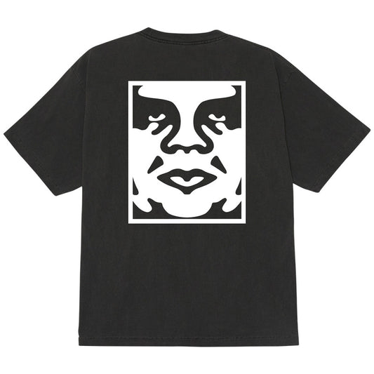 Obey Bold Icon Face T-Shirt Pigment Dusty Black