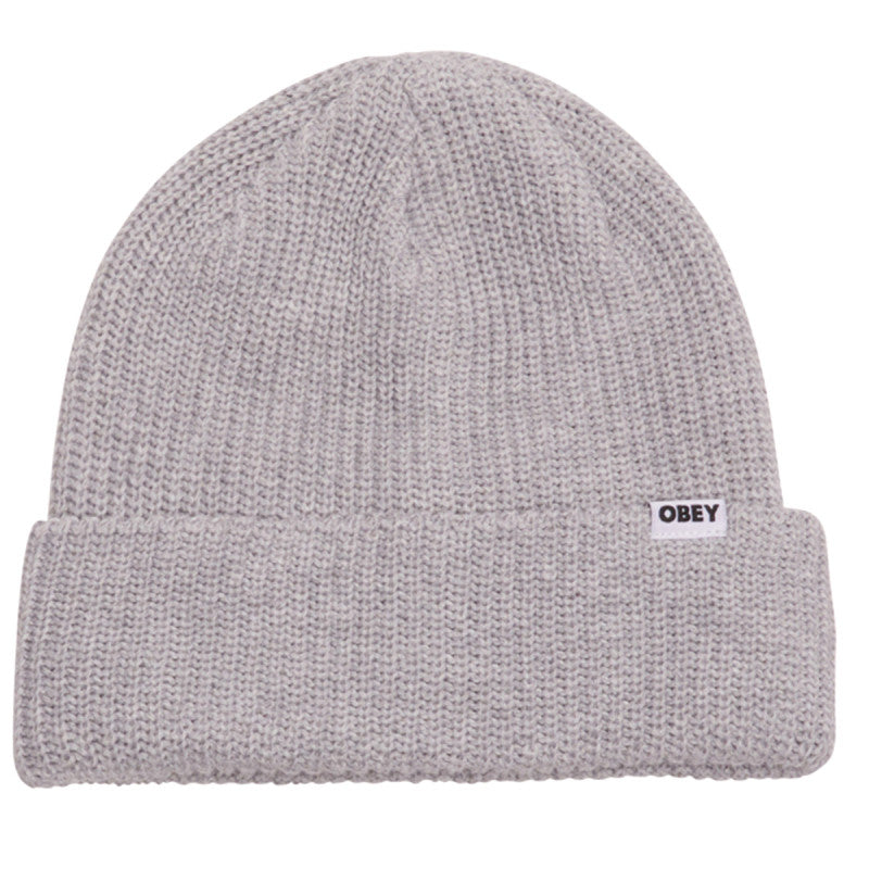 Obey Bold Organic Beanie Ash Grey