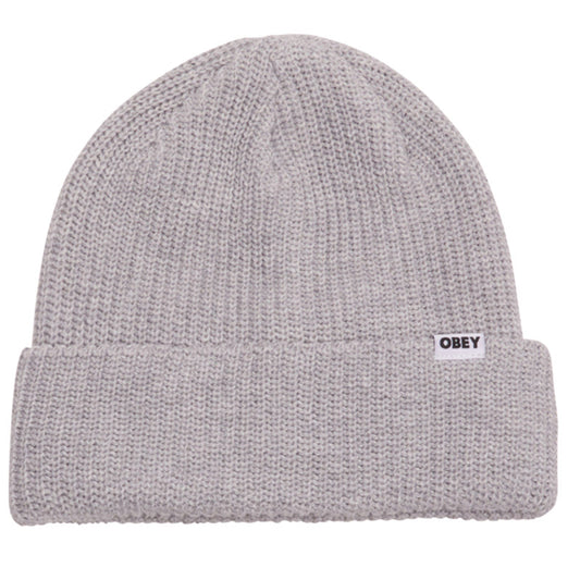 Obey Bold Organic Beanie Ash Grey