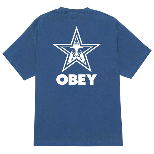 Obey Bold Star T-Shirt Pigment Dark Denim