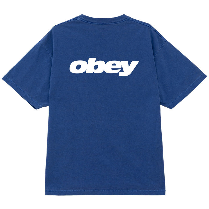 Obey Bounce T-Shirt Pigment Electric Indigo