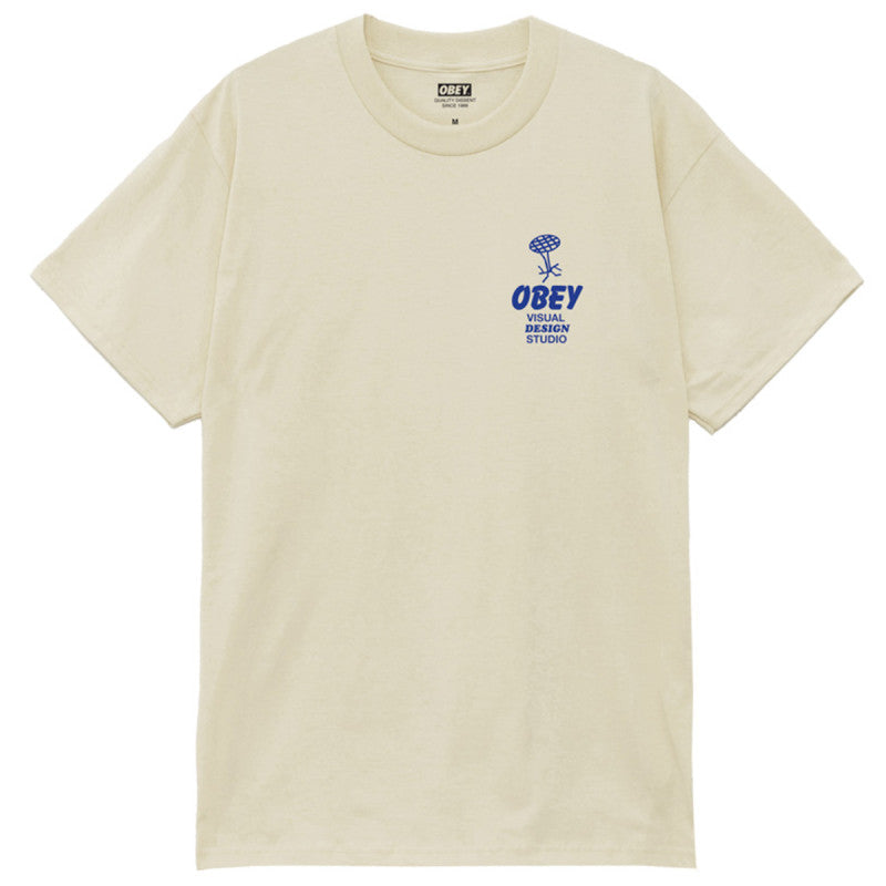 Obey Building Strong Minds T-Shirt Cream