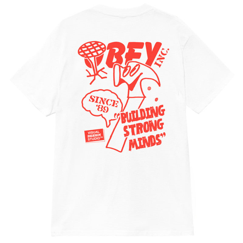 Obey Building Strong Minds T-Shirt White