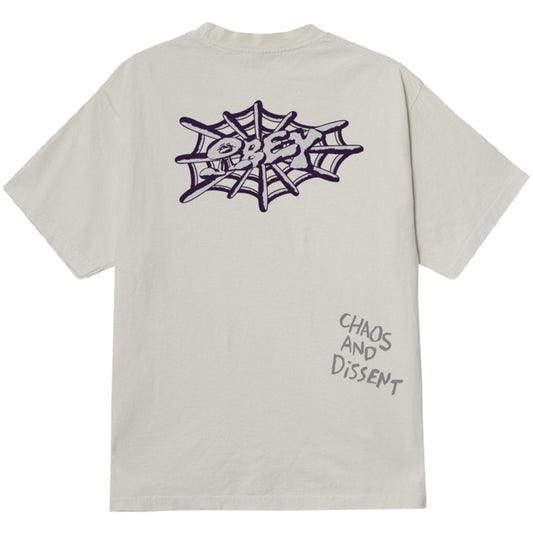 Obey Chaos And Dissent T-Shirt Chalk White