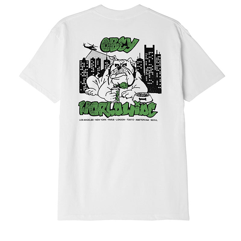 Obey City Watch Dog T-Shirt White