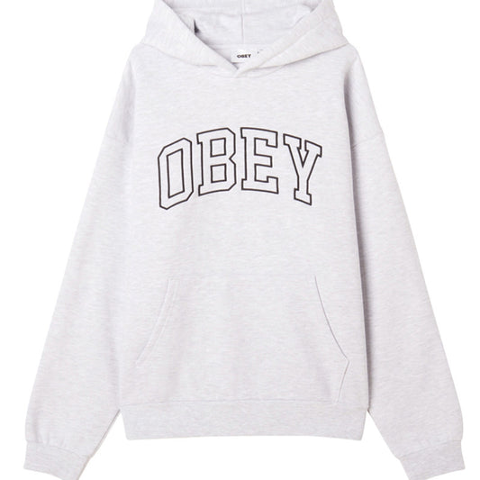 Obey Collegiate Extra Heavy II Hooded Sweater Ash Grey