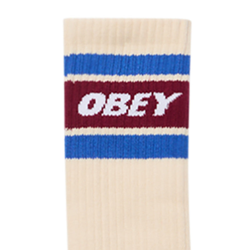 Obey Cooper II Socks Unbleached/Rhubarb