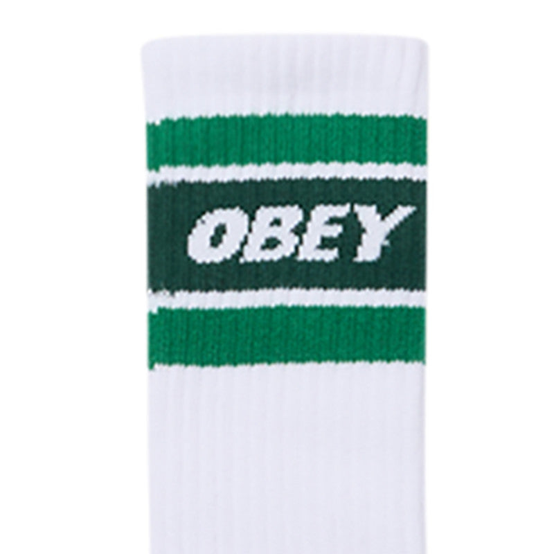 Obey Cooper II Socks White/Green