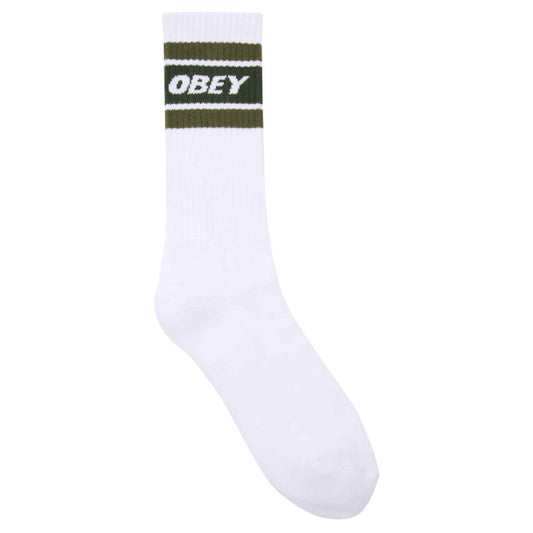 Obey Cooper II Socks White/Kombu Green
