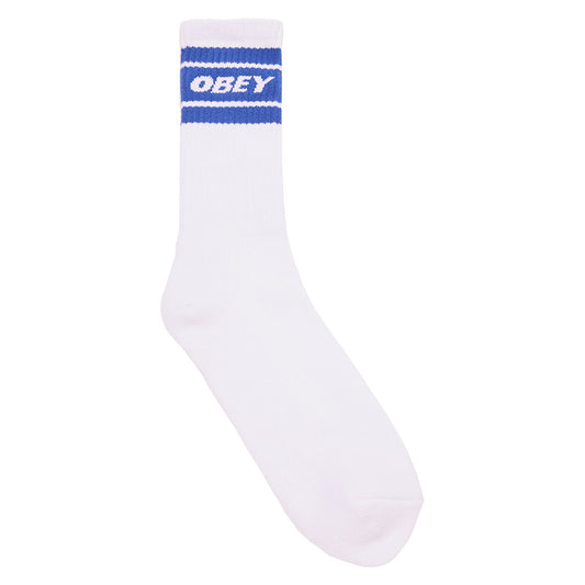 Obey Cooper II Socks White/Surf Blue