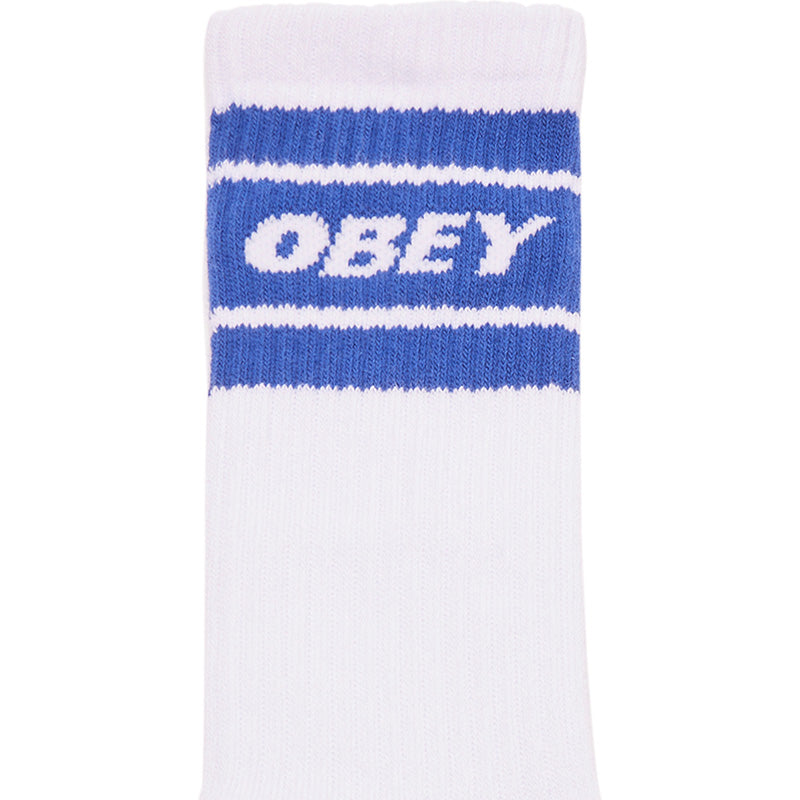 Obey Cooper II Socks White/Surf Blue