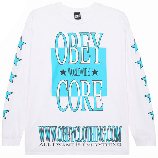 Obey Core Longsleeve T-Shirt White