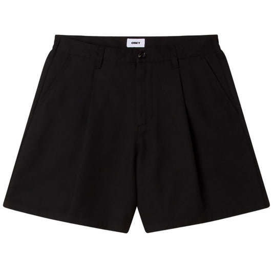 Obey Dean Pleated Short Black