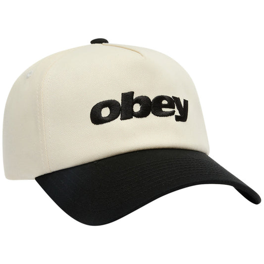 Obey Delta 5 Panel Snapback Black
