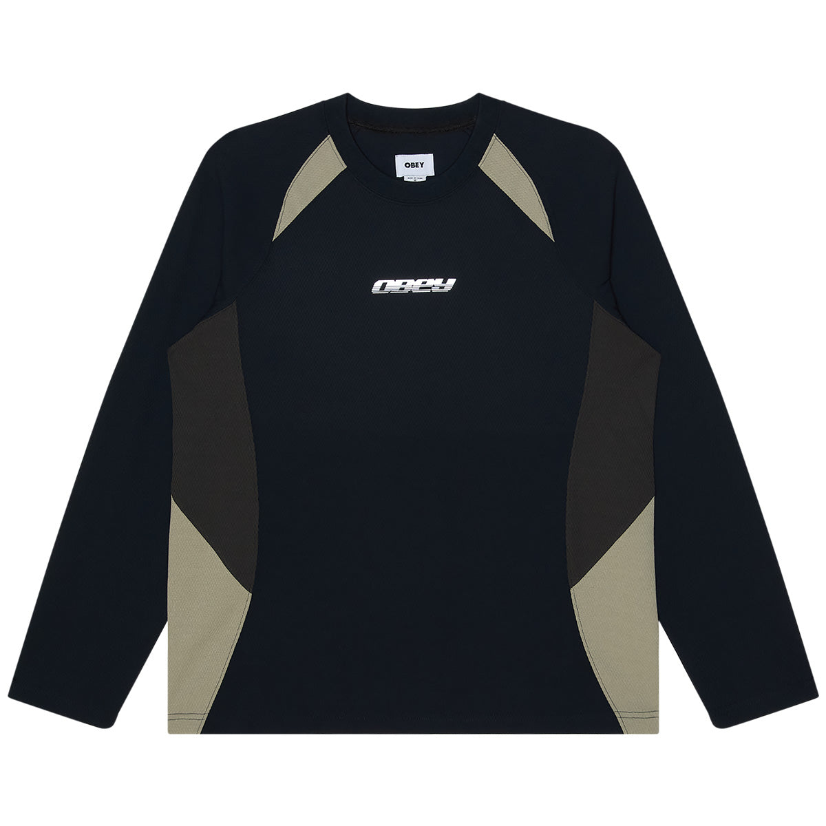 Obey Delta Knit Longsleeve T-Shirt Black