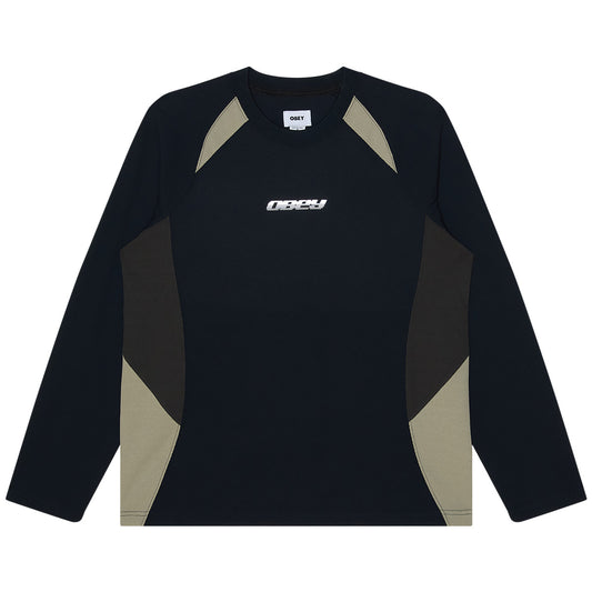 Obey Delta Knit Longsleeve T-Shirt Black