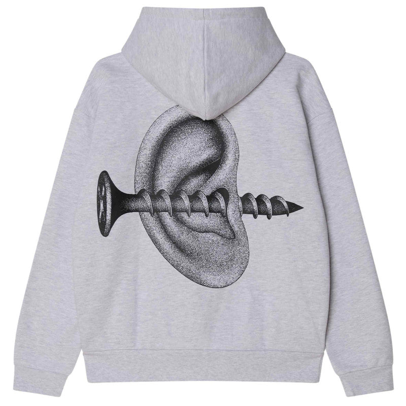 Obey Disorder Extra Heavy Hooded Sweater Ash Grey