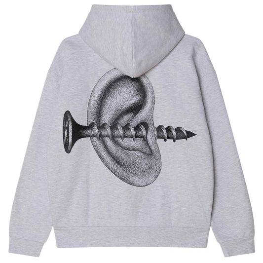 Obey Disorder Extra Heavy Hooded Sweater Ash Grey
