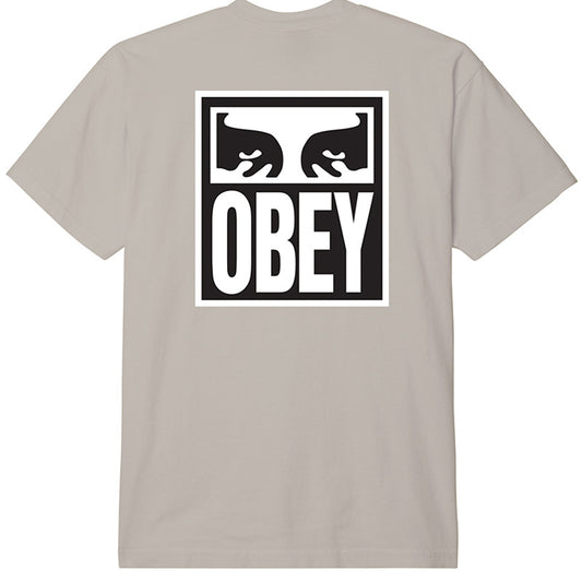Obey Eyes Icon 2 T-Shirt Silver Grey
