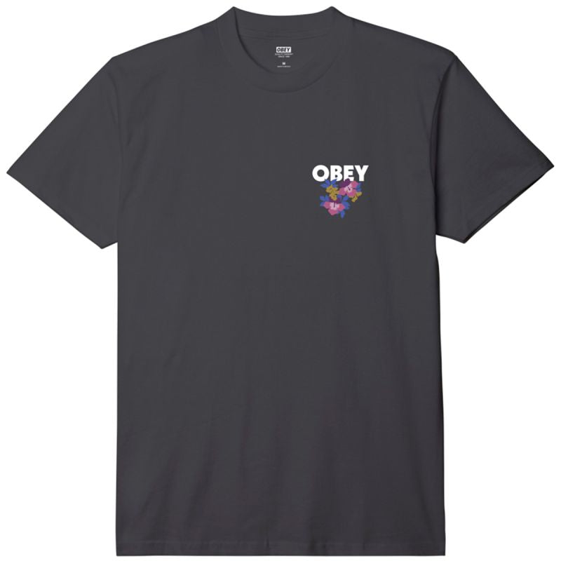 Obey Floral Garden T-Shirt Black