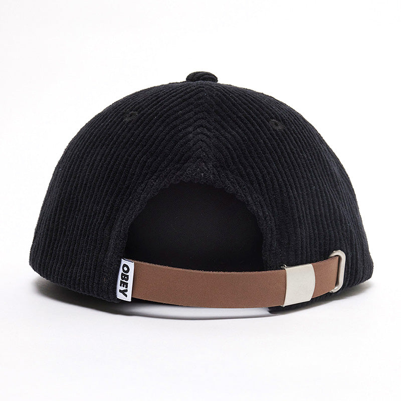 Obey Flower 6 Panel Strapback Cap Black