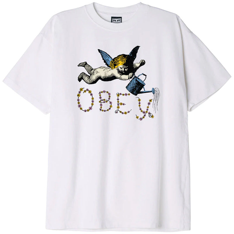 Obey Flower Angel T-Shirt White
