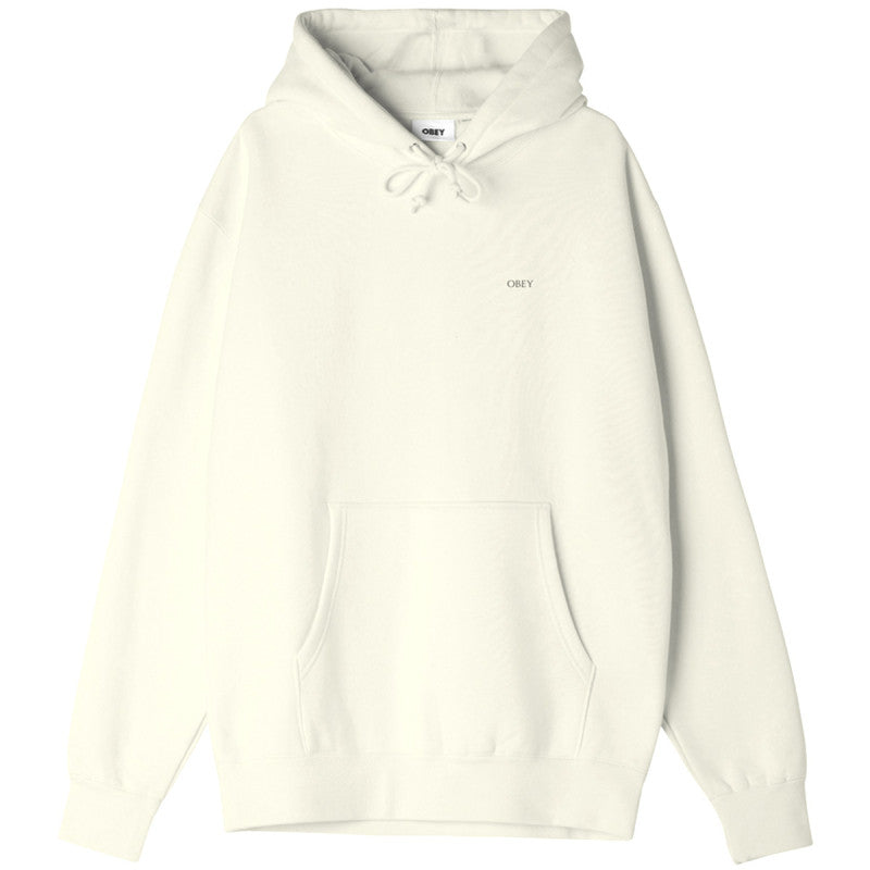 Obey Geometric Power Canvas Hooded Sweater Unbleached