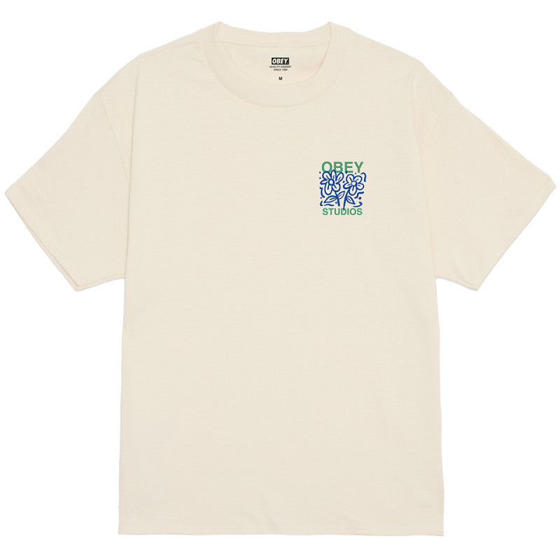 Obey Grown With Love T-Shirt Cream