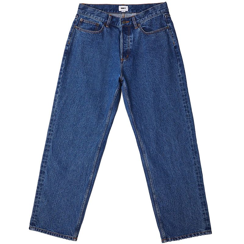 Obey Hardwork Denim Pants Stonewash Indigo