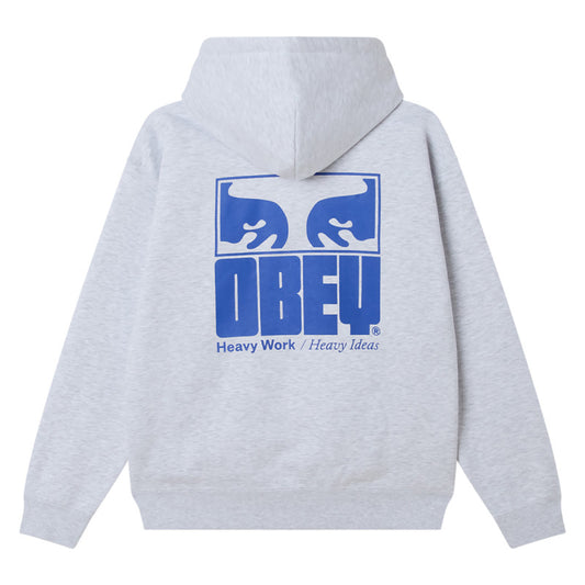 Obey Heavy Ideas Hooded Sweater Ash Grey