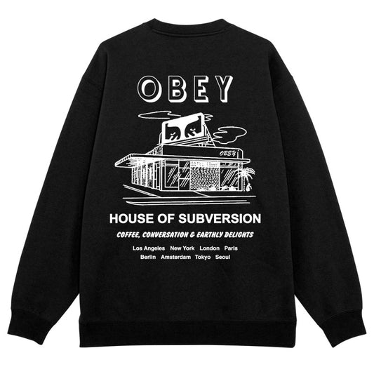 Obey House Of Subversion Sweater Black