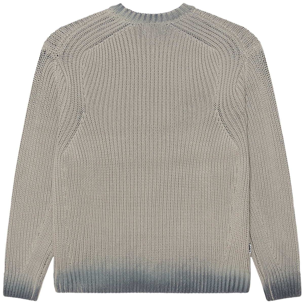 Obey Ian Faded Wash Sweater Grey Faded Wash