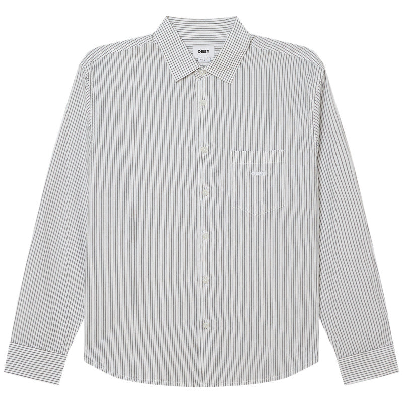 Obey Isaac Longsleeve Woven Black
