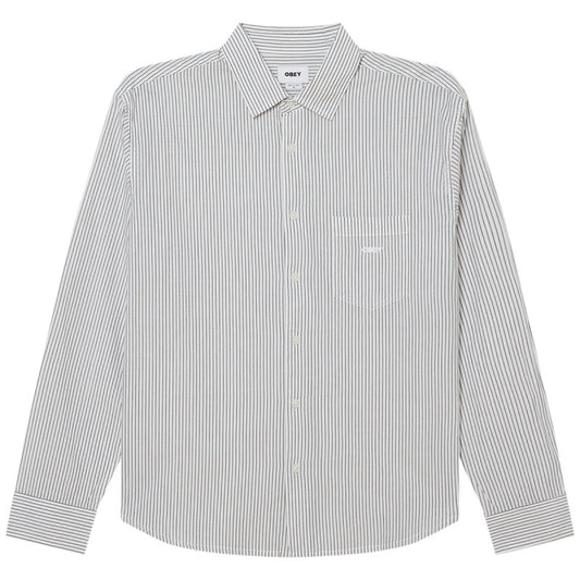 Obey Isaac Longsleeve Woven Black