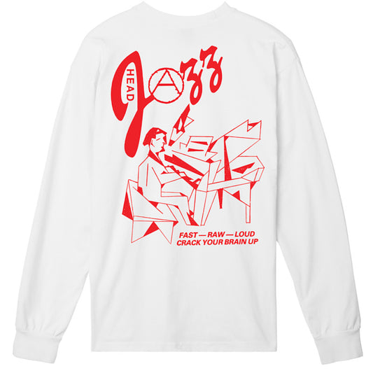 Obey Jazz Head Longsleeve T-Shirt White