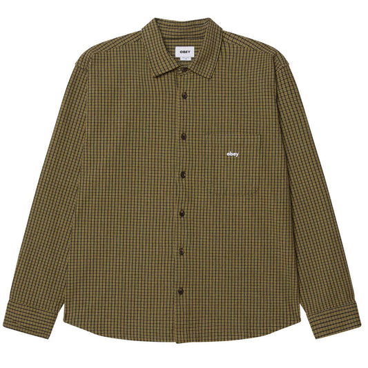 Obey Jimmy Woven Longsleeve Shirt Rosin