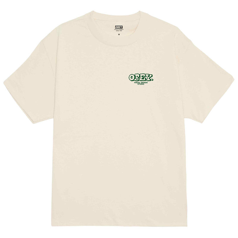 Obey Knowledge & Growth T-Shirt Cream