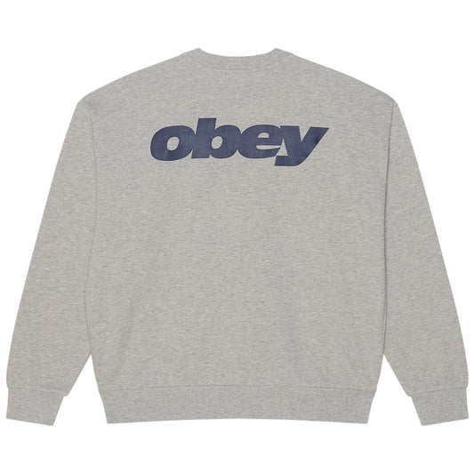 Obey League Crewneck Sweater Ash Grey