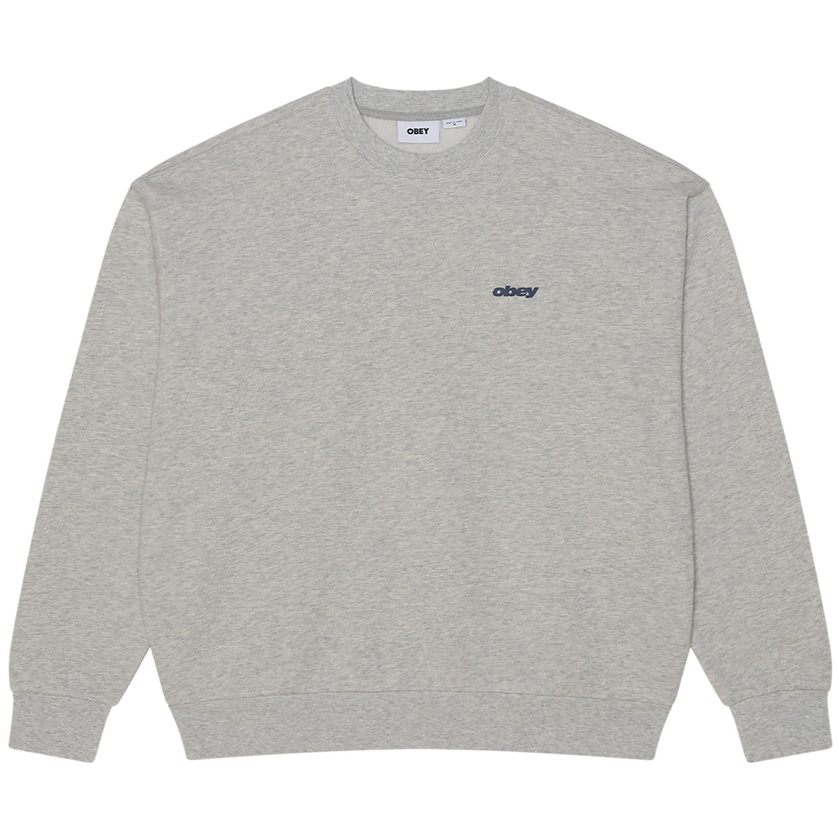 Obey League Crewneck Sweater Ash Grey