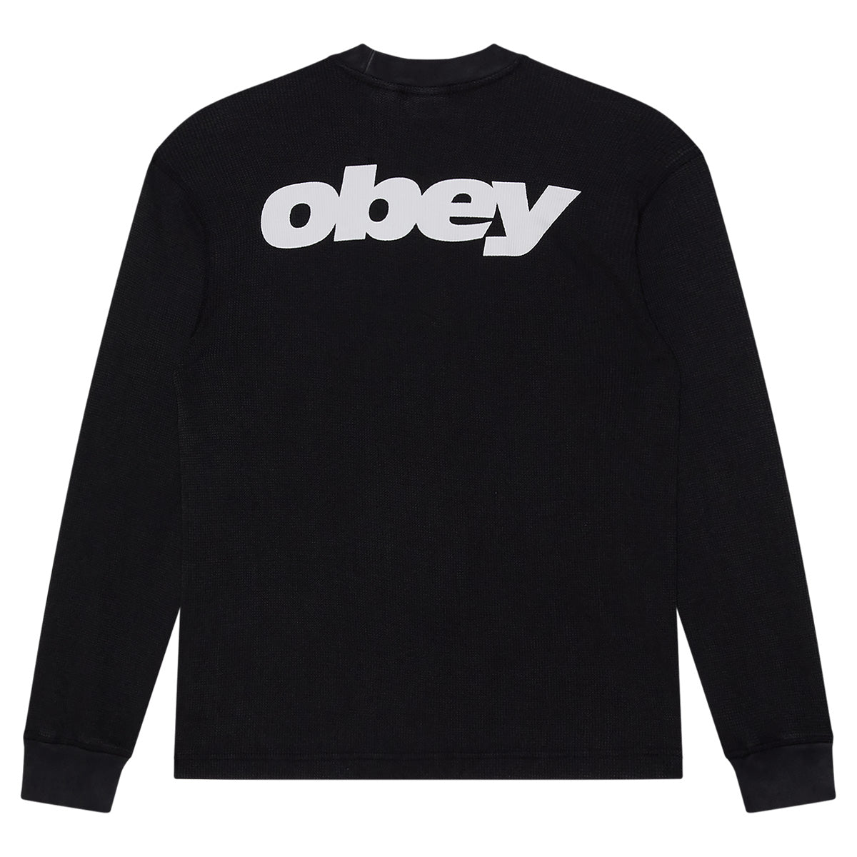 Obey League Thermal Longsleeve T-Shirt Dusty Black Limo